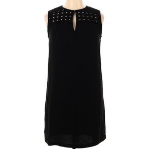 Diane Von Furstenberg Black Woven Cutout Dress